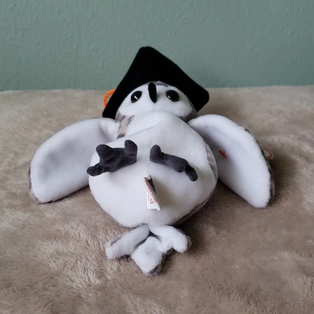 Wiser the Owl 🎓🦉Ty Beanie Baby Graduation Bird🦉 Gift Kids Toy Collectible NWT - Picture 9 of 12